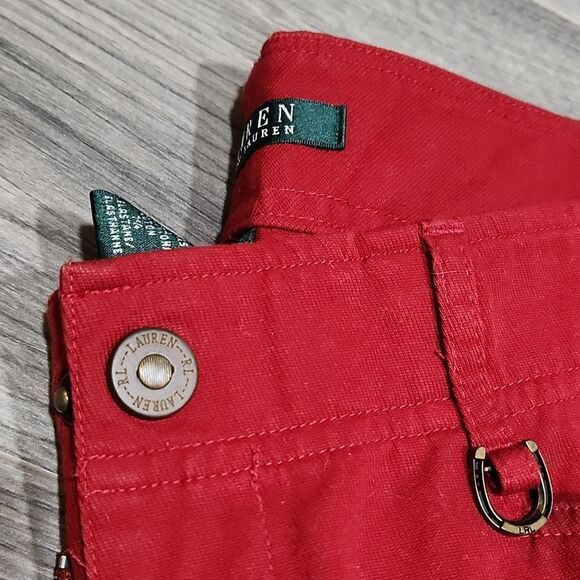 EUC LRL Red Straight Leg Pants - Picture 4 of 9